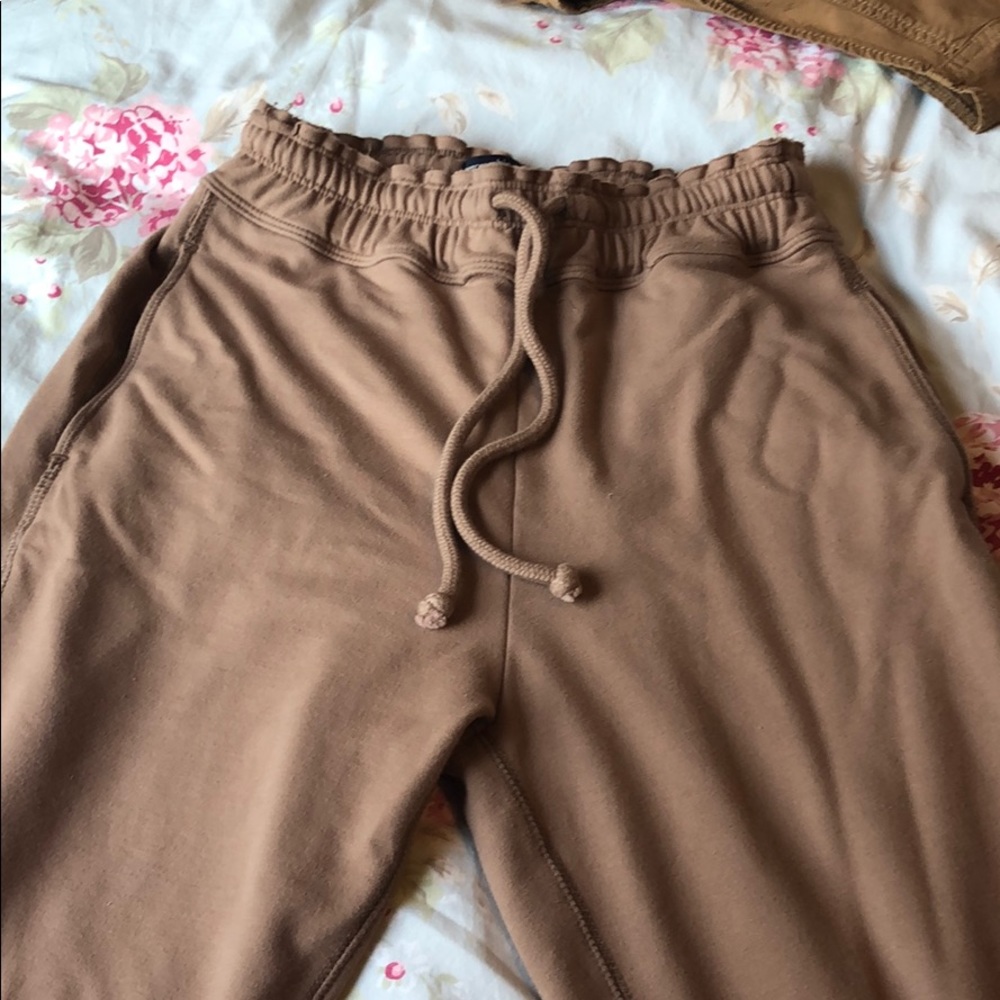 Super cute and cozy ruffle highwaisted joggers